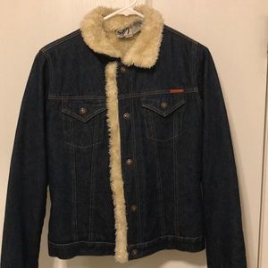 Roxy Denim Fur Lined Women's Jean Jacket